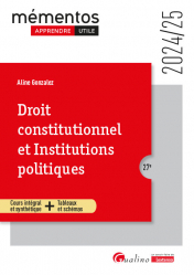 A paraitre chez Livres à paraitre de la collection Mémentos - gualino, Droit constitutionnel et Institutions politiques 2024-2025