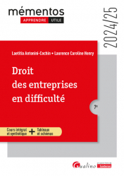 A paraitre de la Editions gualino : Livres à paraitre de l'éditeur, Droit des entreprises en difficulté