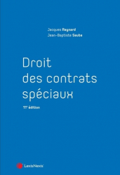 A paraitre de la Editions lexisnexis : Livres à paraitre de l'éditeur, Droit des contrats spéciaux