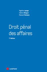 A paraitre de la Editions lexisnexis : Livres à paraitre de l'éditeur, Droit pénal des affaires