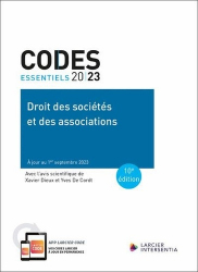 Droit des sociétés et des associations - Code essentiel 2023