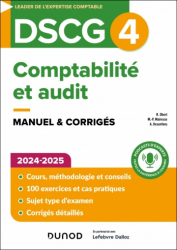 A paraitre chez Livres à paraitre de la collection Expert Sup - dunod, DSCG 4 Comptabilité et audit 2024-2025
