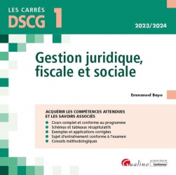 DSCG 1 Gestion juridique, fiscale et sociale