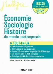 ECG 1 ET 2 - 2021-2022 - Economie, Sociologie, Histoire du monde contemporain