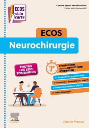 A paraitre de la Editions elsevier / masson : Livres à paraitre de l'éditeur, ECOS Neurochirurgie - ECOS à la carte