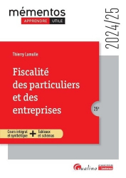 A paraitre chez Livres à paraitre de la collection Mémentos - dalloz, Fiscalité des particuliers et des entreprises