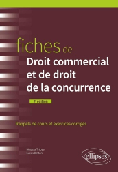 A paraitre de la Editions ellipses : Livres à paraitre de l'éditeur, Fiches de droit commercial et de droit de la concurrence