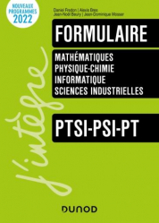 Vous recherchez les livres à venir en Physique-Université-Examens, Formulaire PTSI-PT-PSI