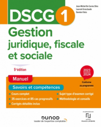 Gestion juridique, fiscale et sociale DSCG1 2023-2024