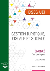 Gestion juridique, fiscale et sociale DSCG UE1 2024