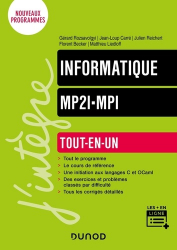 A paraitre de la Editions dunod : Livres à paraitre de l'éditeur, Informatique MP2I-MPI
