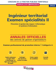 Ingénieur territorial Examen spécialités