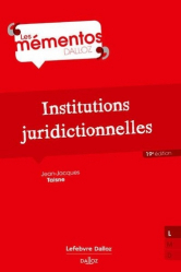 A paraitre de la Editions dalloz : Livres à paraitre de l'éditeur, Institutions juridictionnelles