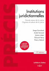 A paraitre chez Livres à paraitre de la collection Précis Dalloz - dalloz, Institutions juridictionnelles