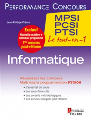 Informatique 1re année MPSI, PCSI, PTSI