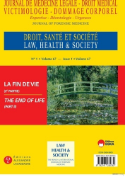 Vous recherchez les livres à venir en Spécialités médicales, Journal de médecine légale - Volume 67 : La fin de vie (2ème partie)