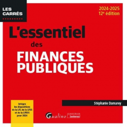 Vous recherchez les livres à venir en Droit public, L'essentiel des finances publiques - 2024-2025