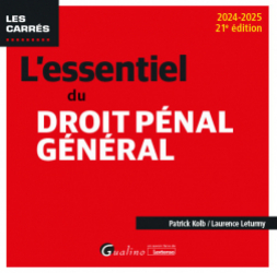 A paraitre de la Editions gualino : Livres à paraitre de l'éditeur, L'essentiel du droit pénal général 2024-2025