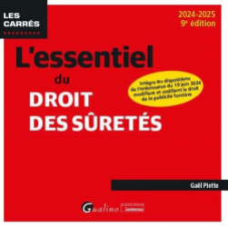 L'essentiel du droit des sûretés 2024-2025