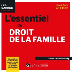 Vous recherchez les livres à venir en Droit civil, L'essentiel du droit de la famille