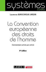 La Convention européenne des droits de l'homme