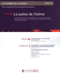Les Cahiers de la Justice N° 4/2021