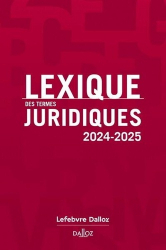 Vous recherchez les livres à venir en Droit civil, Lexique des termes juridiques - Edition 2024-2025