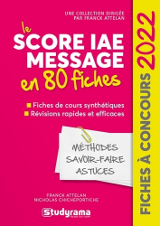 Le score IAE message en 80 fiches