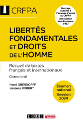Libertés fondamentales et droits de l'homme 2024 - CRFPA