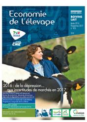 2016 : l'année économique bovins lait. Perspectives 2017