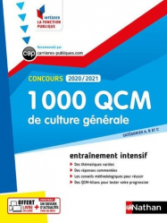 1000 QCM culture générale concours catégories A, B et C 2020