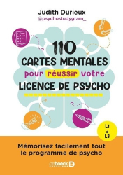 Vous recherchez les livres à venir en Psychologie, 110 cartes mentales pour réussir votre licence de psycho