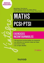 Maths. PCSI-PTSI