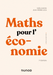 A paraitre de la Editions dunod : Livres à paraitre de l'éditeur, Mathématiques pour l'économie
