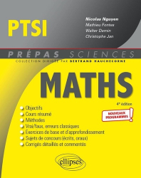 Mathématiques PTSI - Nouveaux programmes