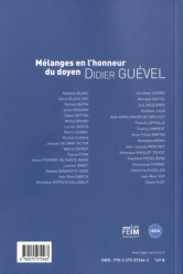 Mélanges en l'honneur de Didier Guevel