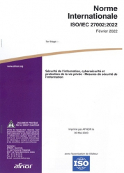 Norme internationale ISO/IEC 27002