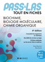 PASS fiches de Biochimie, Biologie moléculaire, Chimie organique