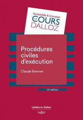 A paraitre de la Editions dalloz : Livres à paraitre de l'éditeur, Procédures civiles d'exécution