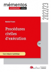 Procédures civiles d'exécution 2022-2023