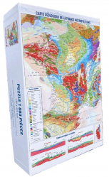 Carte géologique de la France métropolitaine - Puzzle 1000 pièces