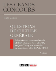 A paraitre chez Livres à paraitre de la collection Les grands concours - lgdj, Questions de culture générale