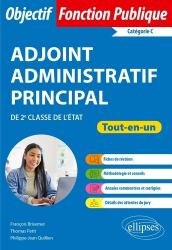 Vous recherchez les livres à venir en Droit public, Réussir le concours externe d’adjoint administratif principal de 2e classe de l'Etat