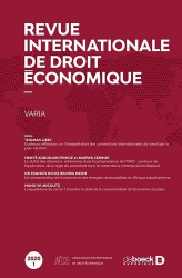 Revue internationale de droit economique 2020/1