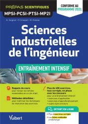 A paraitre de la Editions vuibert : Livres à paraitre de l'éditeur, Sciences industrielles de l'ingénieur MPSI - PCSI - PTSI