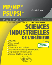 Sciences industrielles de l'ingénieur MP/MP*, PSI/PSI*