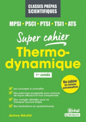 Thermodynamique MPSI, PSCI, PTSI, ATS 