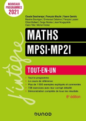Tout-en-un Maths MPSI-MP2I