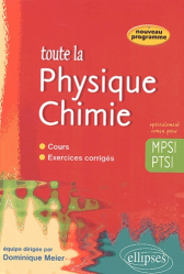 Toute la Physique Chimie MPSI PTSI