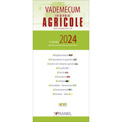 Vous recherchez les livres à venir en Sciences de la Vie, Vademecum de l'entreprise agricole 2024